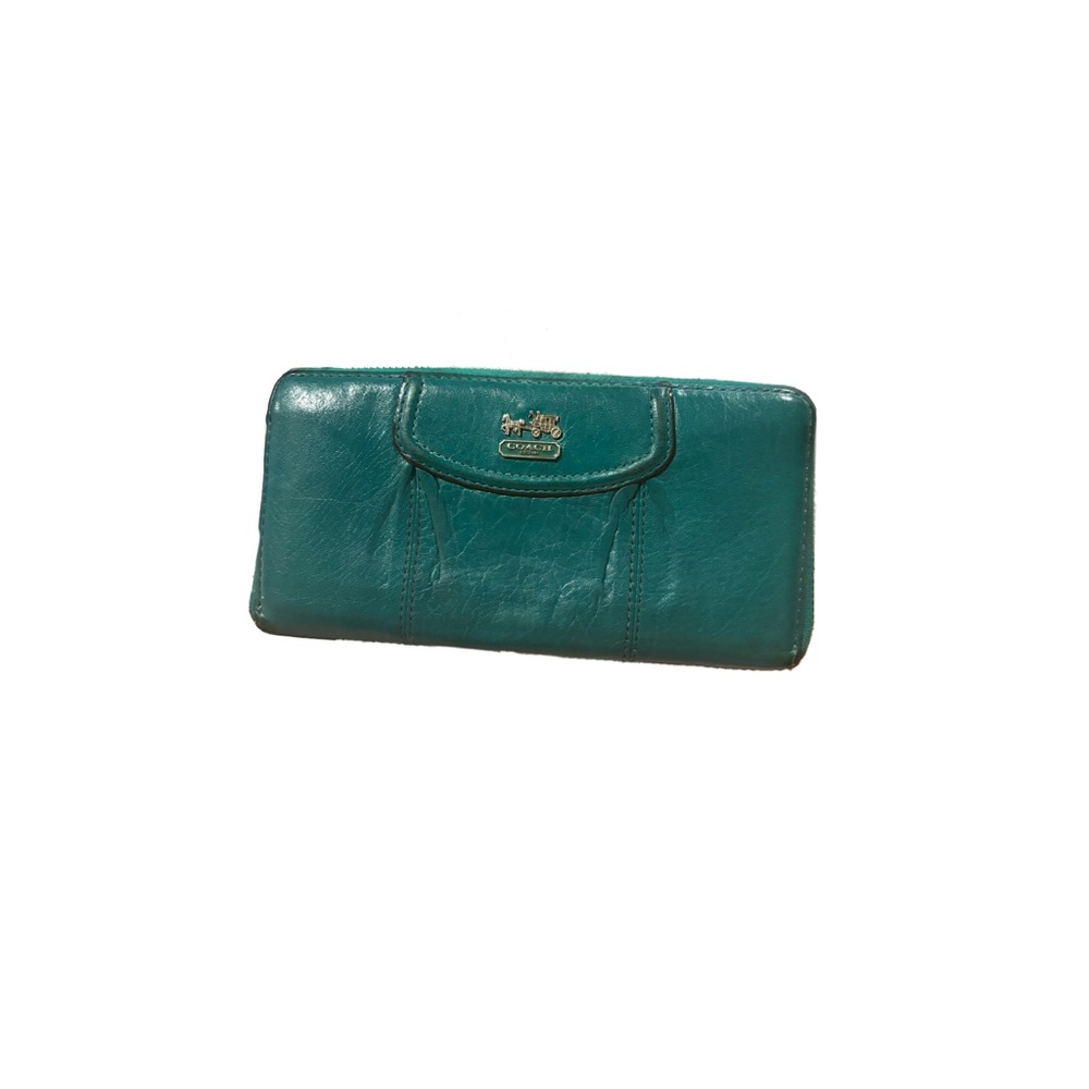 Coach Turquoise Leather Wallet